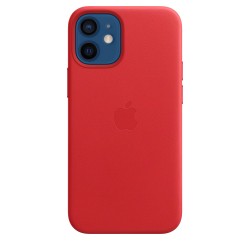 iPhone 12 Mini Leder Case MagSafe Rot