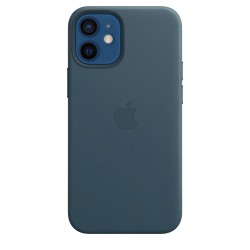 iPhone 12 Mini Leder Case MagSafe Baltic Blau