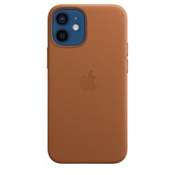 iPhone 12 Mini Leder Case MagSafe Sattel Braun