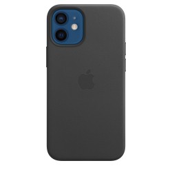 iPhone 12 Mini Leder Case MagSafe Schwarz