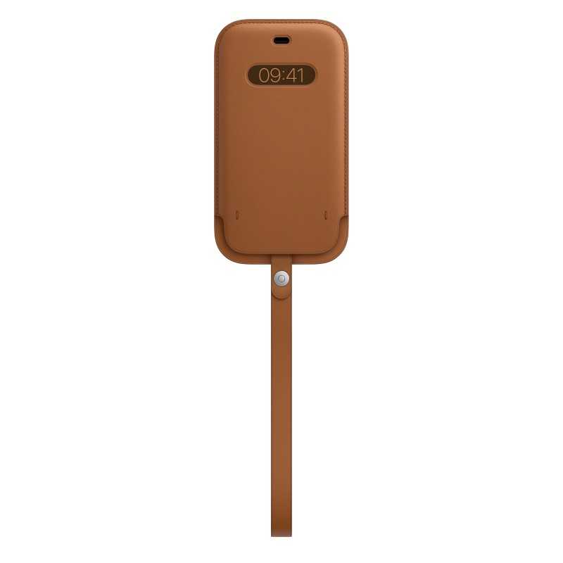 Integrierte Ledertasche MagSafe iPhone 12 | 12 Pro Braun