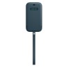 Integrierte Ledertasche MagSafe iPhone 12 | 12 Pro Blau