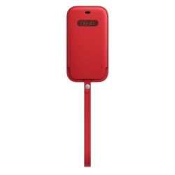 Integrierte Ledertasche MagSafe iPhone 12 | 12 Pro Rot