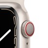 Apple Watch 7 GPS Zellulär 41mm Starlight AluMinium Case Starlight Sport RegularMKHR3TY/A