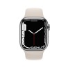 Apple Watch 7 GPS Zellulär 41mm Silber Stahl Case Starlight Sport RegularMKHW3TY/A