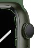 Apple Watch 7 GPS 45mm Grün AluMinium Case Clover Sport RegularMKN73TY/A