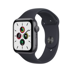 Apple Watch SE GPS 44mm Grau AluMinium Case Mitternacht Sport Regular