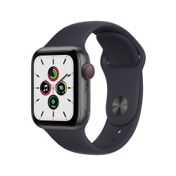 Apple Watch SE GPS Zellulär 40mm Grau AluMinium Case Mitternacht Sport Regular