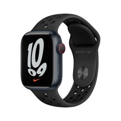 Apple Watch Nike 7 GPS Zellulär 41mm Mitternacht AluMinium Case AnthraciteSchwarz B RegularMKJ43TY/A