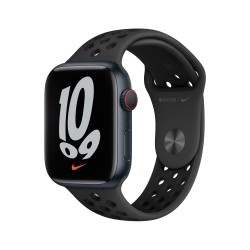 Apple Watch Nike 7 GPS Zellulär 45mm Mitternacht AluMinium Case AnthraciteSchwarz B Regular