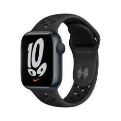 Apple Watch Nike 7 GPS 41mm Mitternacht AluMinium Case AnthraciteSchwarz B Regular