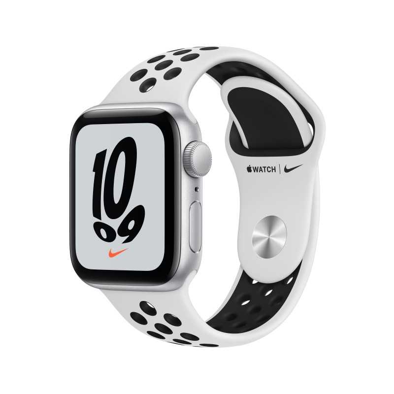 Apple Watch Nike SE GPS 40mm Silber AluMinium Case Pure PlatinumSchwarz B RegularMKQ23TY/A