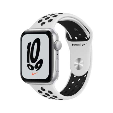 Apple Watch Nike SE GPS 44mm Silber AluMinium Case Pure PlatinumSchwarz B RegularMKQ73TY/A
