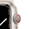 Apple Watch 7 GPS Zellulär 45mm Starlight AluMinium Case Starlight Sport RegularMKJQ3TY/A