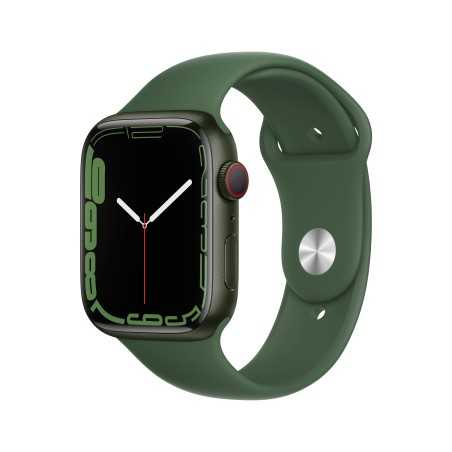 Apple Watch 7 GPS Zellulär 45mm Grün AluMinium Case Clover Sport RegularMKJR3TY/A
