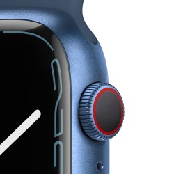 Apple Watch 7 GPS Zellulär 45mm Blau AluMinium Case Ass Blau Sport RegularMKJT3TY/A