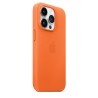 iPhone 14 Pro Leder Case MagSafe Orange