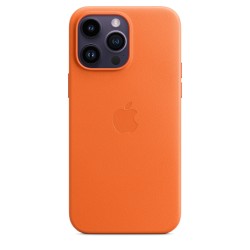 iPhone 14 Pro Max Leder Case MagSafe Orange