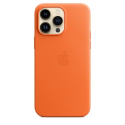 iPhone 14 Pro Max Leder Case MagSafe Orange