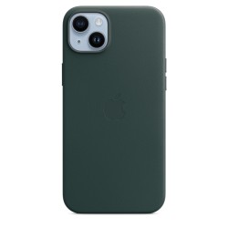 iPhone 14 Plus Leder Case MagSafe Grün