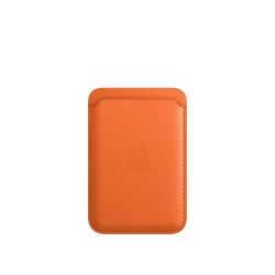 iPhone Leder Wallet MagSafe Orange