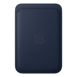 iPhone Feingewebe Wallet mit MagSafe Tiefblau