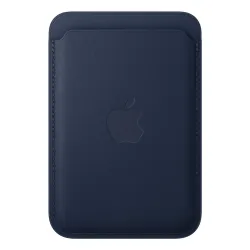 iPhone Feingewebe Wallet mit MagSafe Tiefblau 1