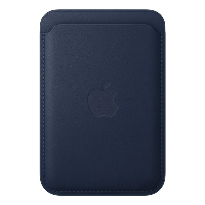iPhone Feingewebe Wallet mit MagSafe Tiefblau