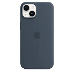 🛒 Kaufen Sie iPhone 14 Silikon Case MagSafe Blau  4