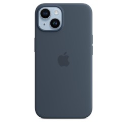 iPhone 14 Silikon Case MagSafe Blau
