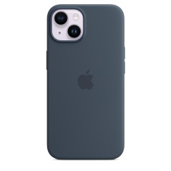iPhone 14 Silikon Case MagSafe Blau