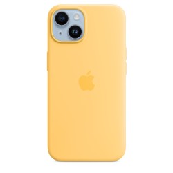 iPhone 14 Silikon Case MagSafe Gelb