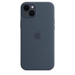 iPhone 14 Plus Silikon Case MagSafe Blau
