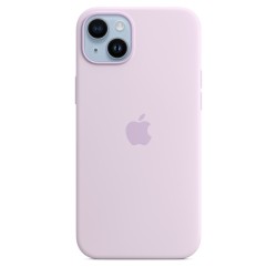 iPhone 14 Plus Silikon Case MagSafe Lila