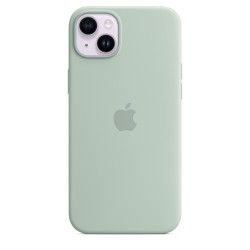iPhone 14 Plus Silikon Case MagSafe Grün