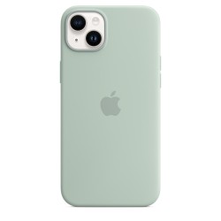 iPhone 14 Plus Silikon Case MagSafe Grün