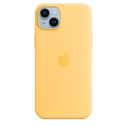 iPhone 14 Plus Silikon Case MagSafe Gelb