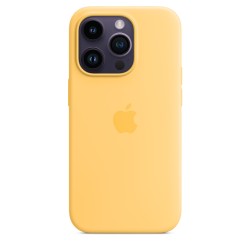 iPhone 14 Pro Silikon Case MagSafe Gelb