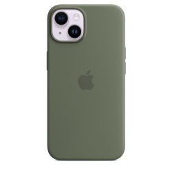 iPhone 14 Silikon Case MagSafe Olive