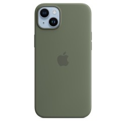 iPhone 14 Plus Silikon Case MagSafe Olive