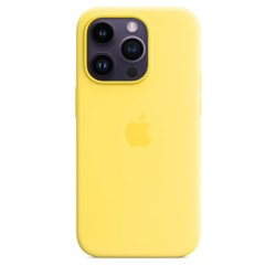iPhone 14 Pro Silikon Case MagSafe Canary Gelb