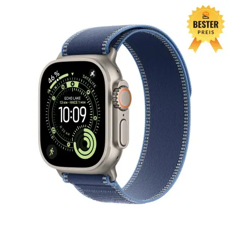 🛒 Kaufen Sie Watch Ultra 3 Cell 49 mm Titan Natur Trail Loop Hellblau M/L 