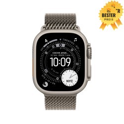 🚨 Black Friday Watch Ultra 3 Cell 49 mm Milanaise Armband Natur M 
