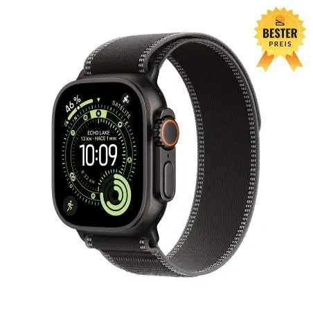 🛒 Kaufen Sie Watch Ultra 3 Cell 49 mm Schwarz Trail Loop Schwarz S/M 