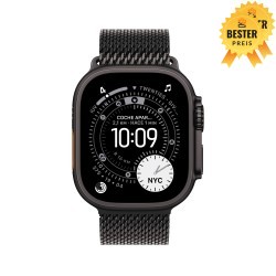 🚨 Black Friday Watch Ultra 3 Cell 49 mm Milanaise Armband Schwarz S 