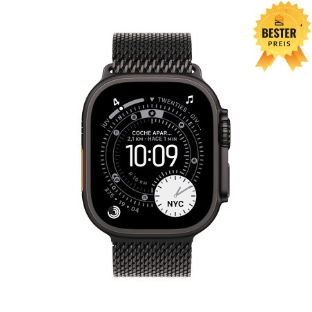 🚨 Black Friday Watch Ultra 3 Cell 49 mm Milanaise Armband Schwarz L 
