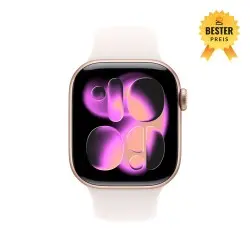 🛒 Kaufen Sie Apple Watch Series 11 (GPS + Cellular) 46 mm Gehäuse Aluminium Roségold Sportarmband Polarstern M/L 