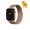🚨 Black Friday Apple Watch Series 11 (GPS + Cellular), 42 mm, Gehäuse Edelstahl Gold, Milanaise-Armband Gold (Einheitsgröße) 