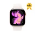 🛒 Kaufen Sie Apple Watch Series 11 (GPS + Cellular), 46 mm, Gehäuse Aluminium Roségold, Sportarmband Polarstern (S/M) 