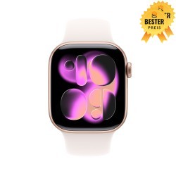 🚨 Black Friday Apple Watch Series 11 (GPS + Cellular), 46 mm, Gehäuse Aluminium Roségold, Sportarmband Polarstern (S/M) 